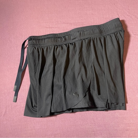 JoyLab High Rise Flowy Shorts Pockets Black - Size Medium Drawstrings Skirt Look - Picture 7 of 7
